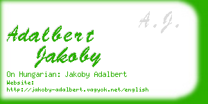 adalbert jakoby business card